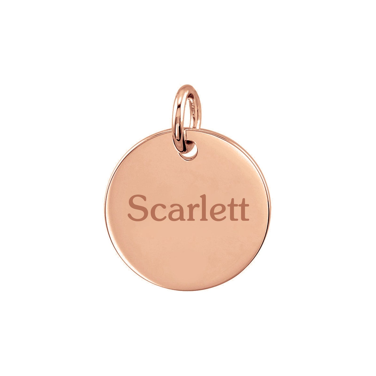 Personalized Small Disc Pendant