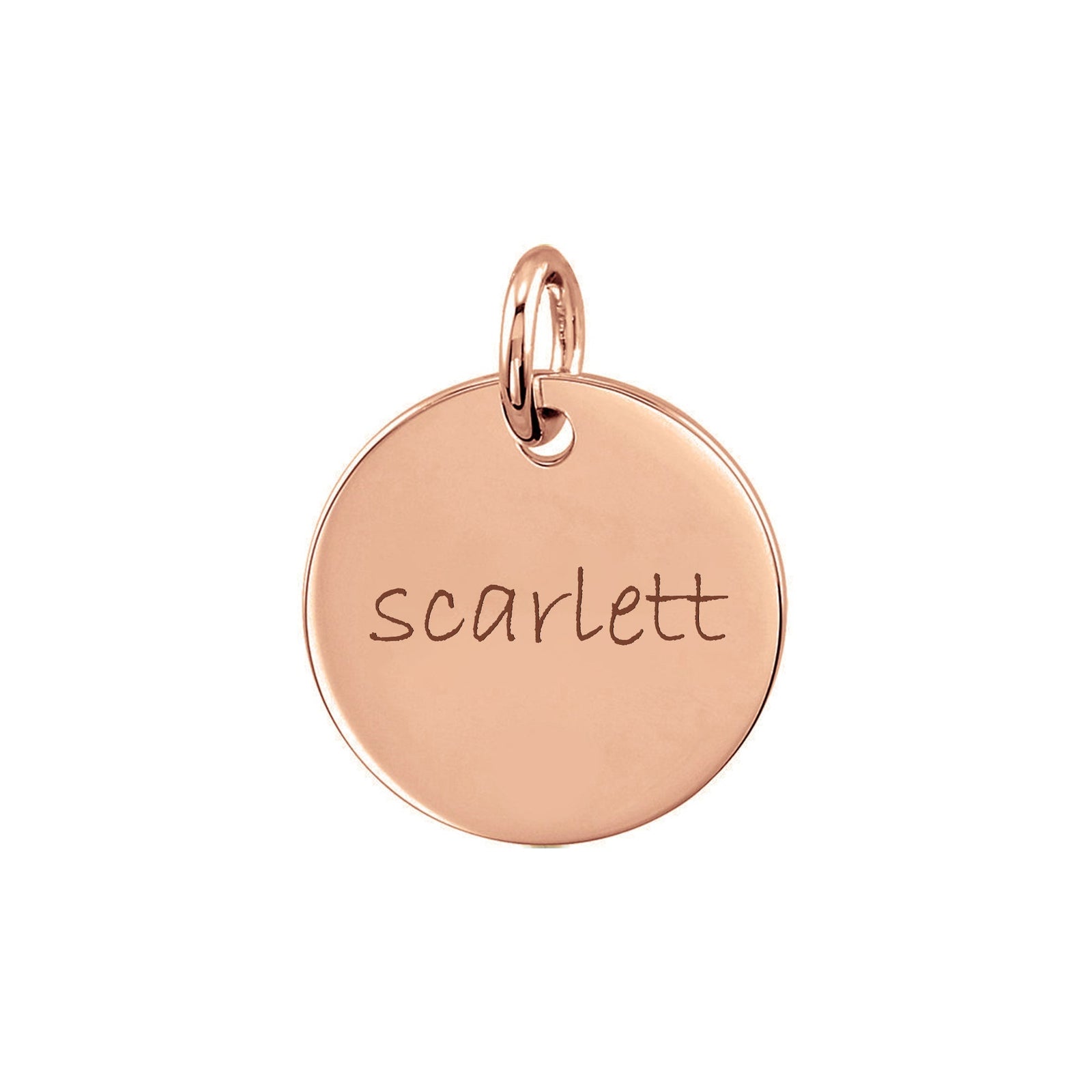 Personalized Small Disc Pendant