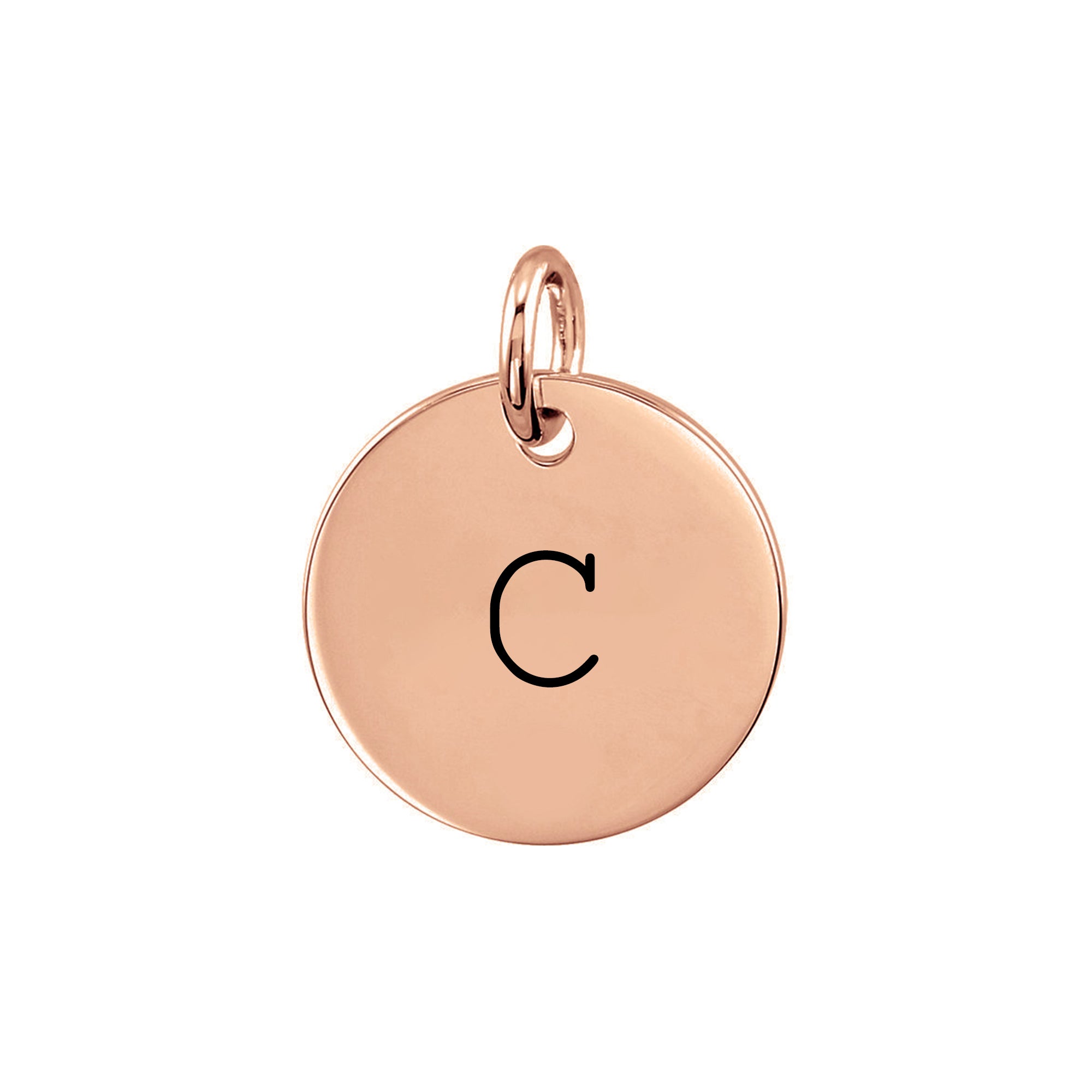 Personalized Initial Disc Pendant