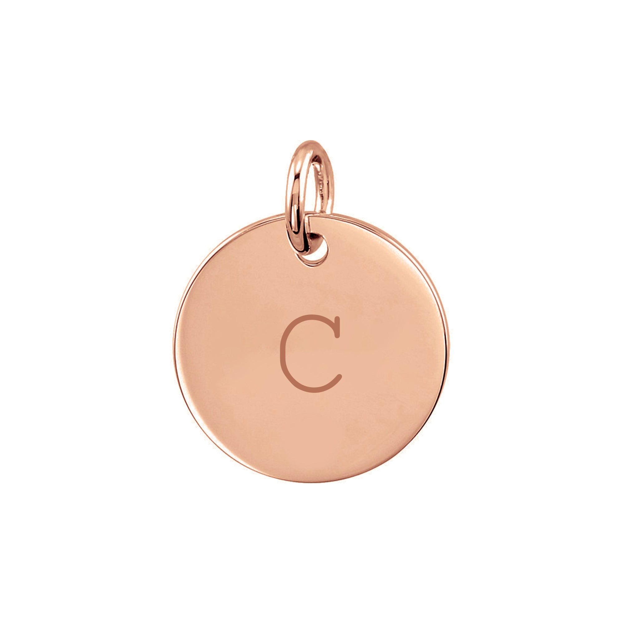 Personalized Initial Disc Pendant