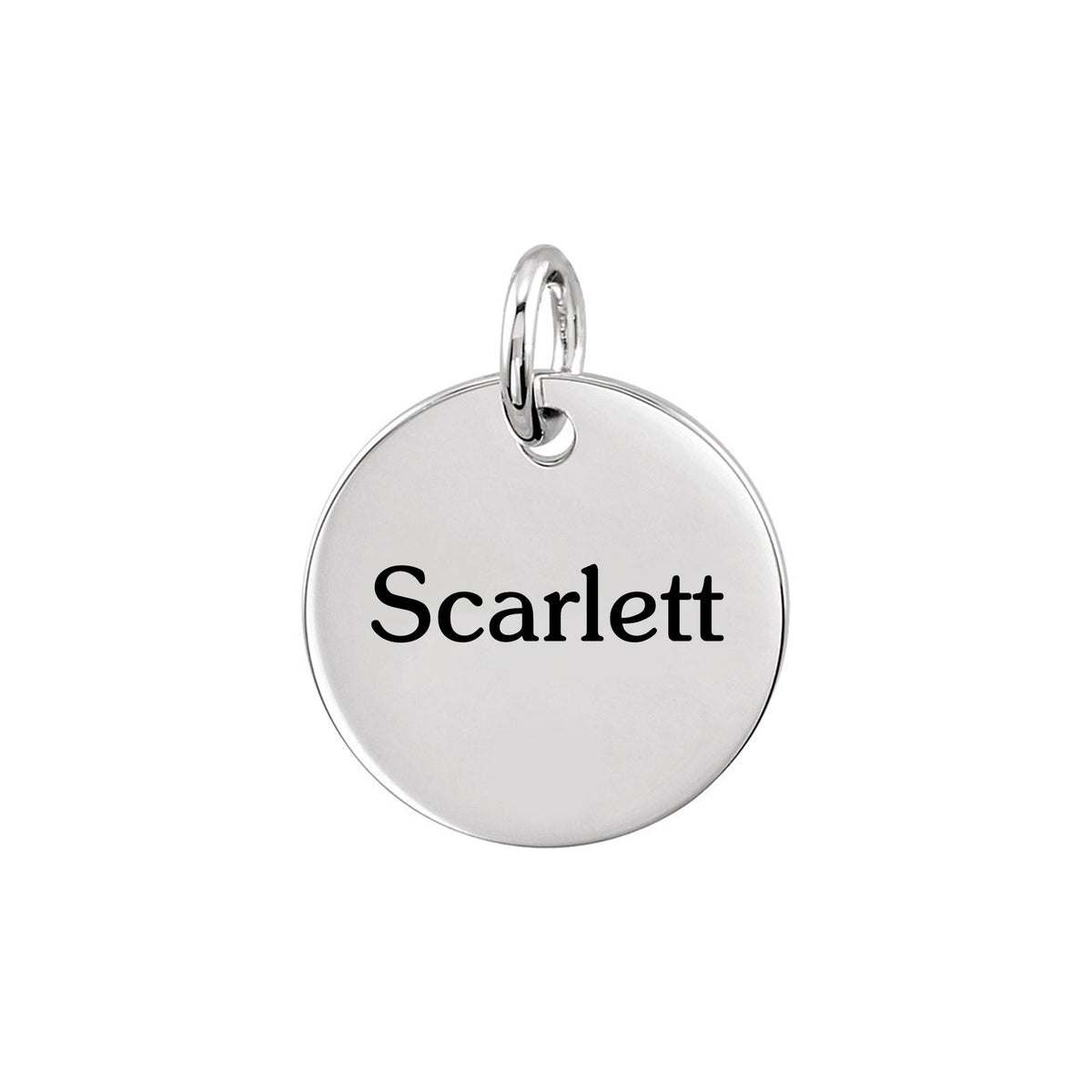 Personalized Small Disc Pendant