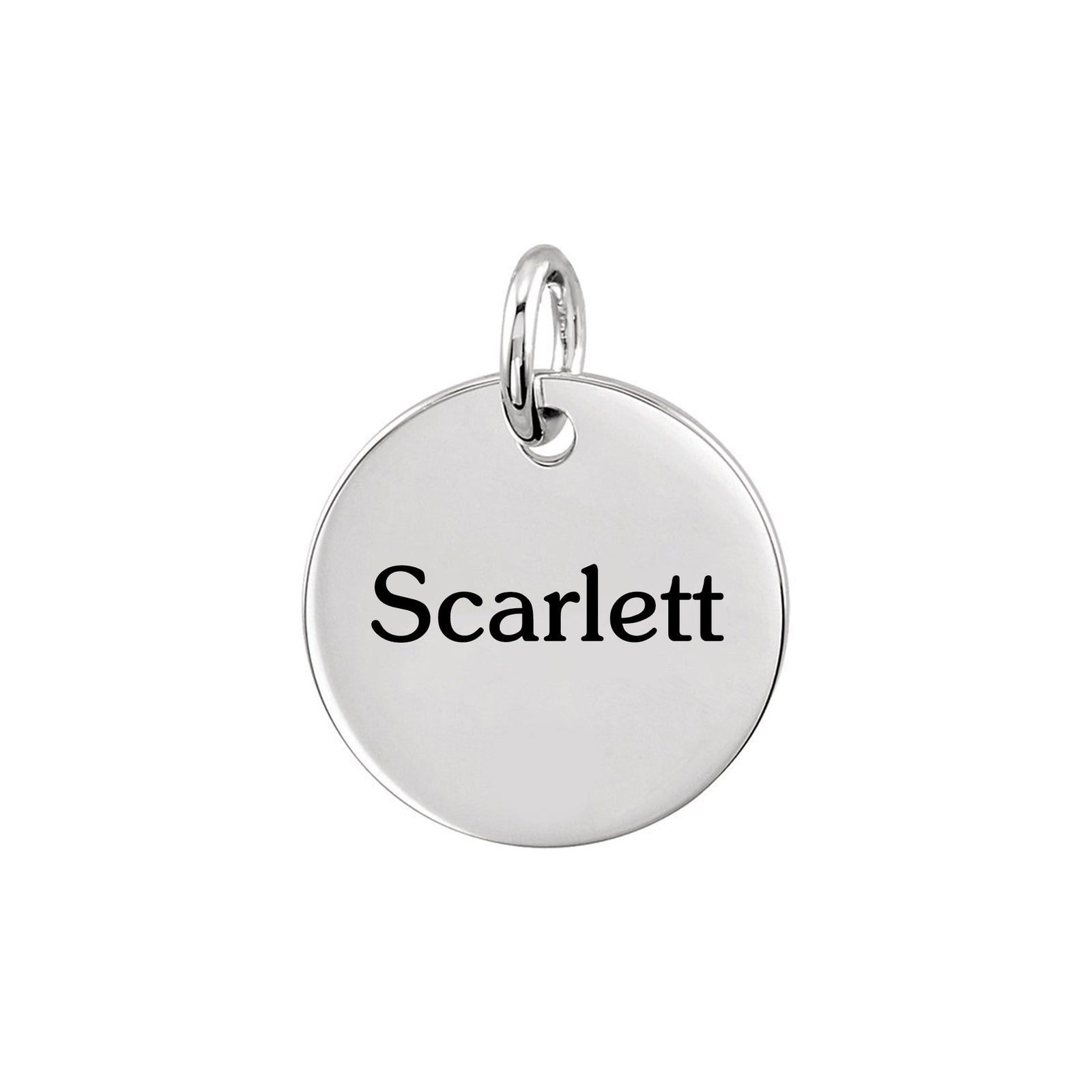 Personalized Small Disc Pendant