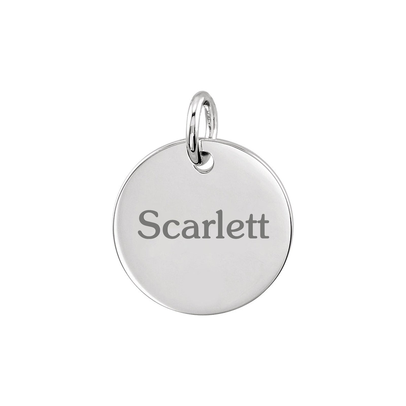 Personalized Small Disc Pendant