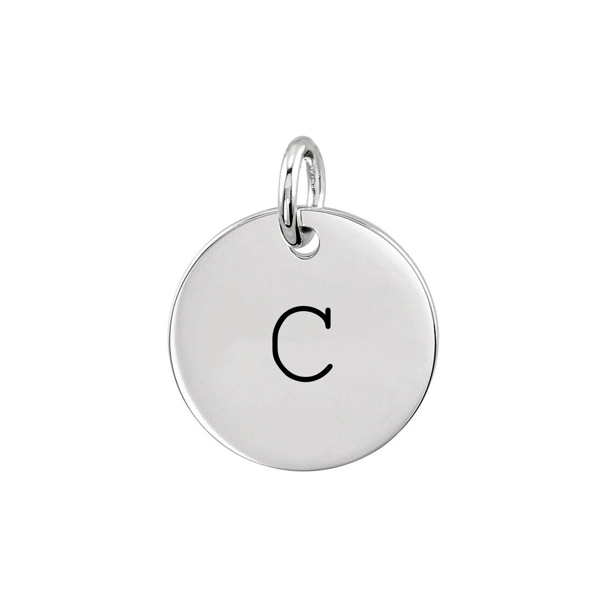 Personalized Initial Disc Pendant