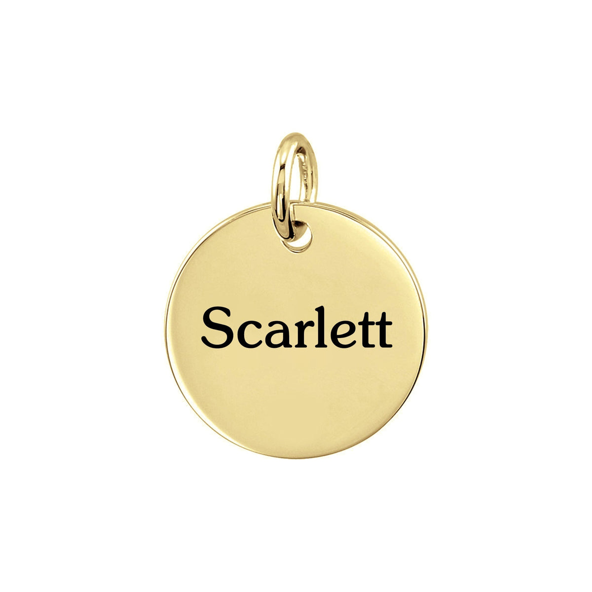 Personalized Small Disc Pendant