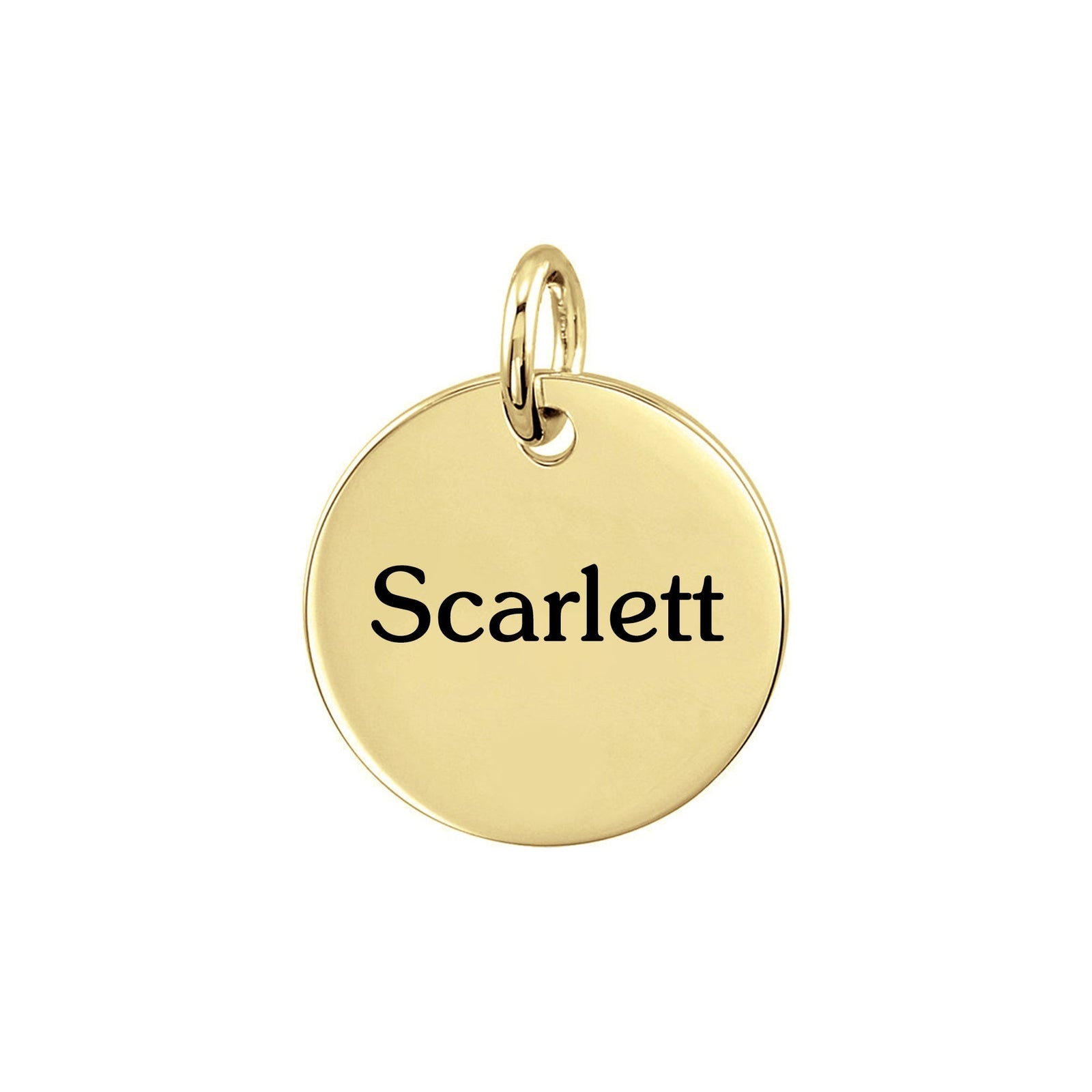 Personalized Small Disc Pendant
