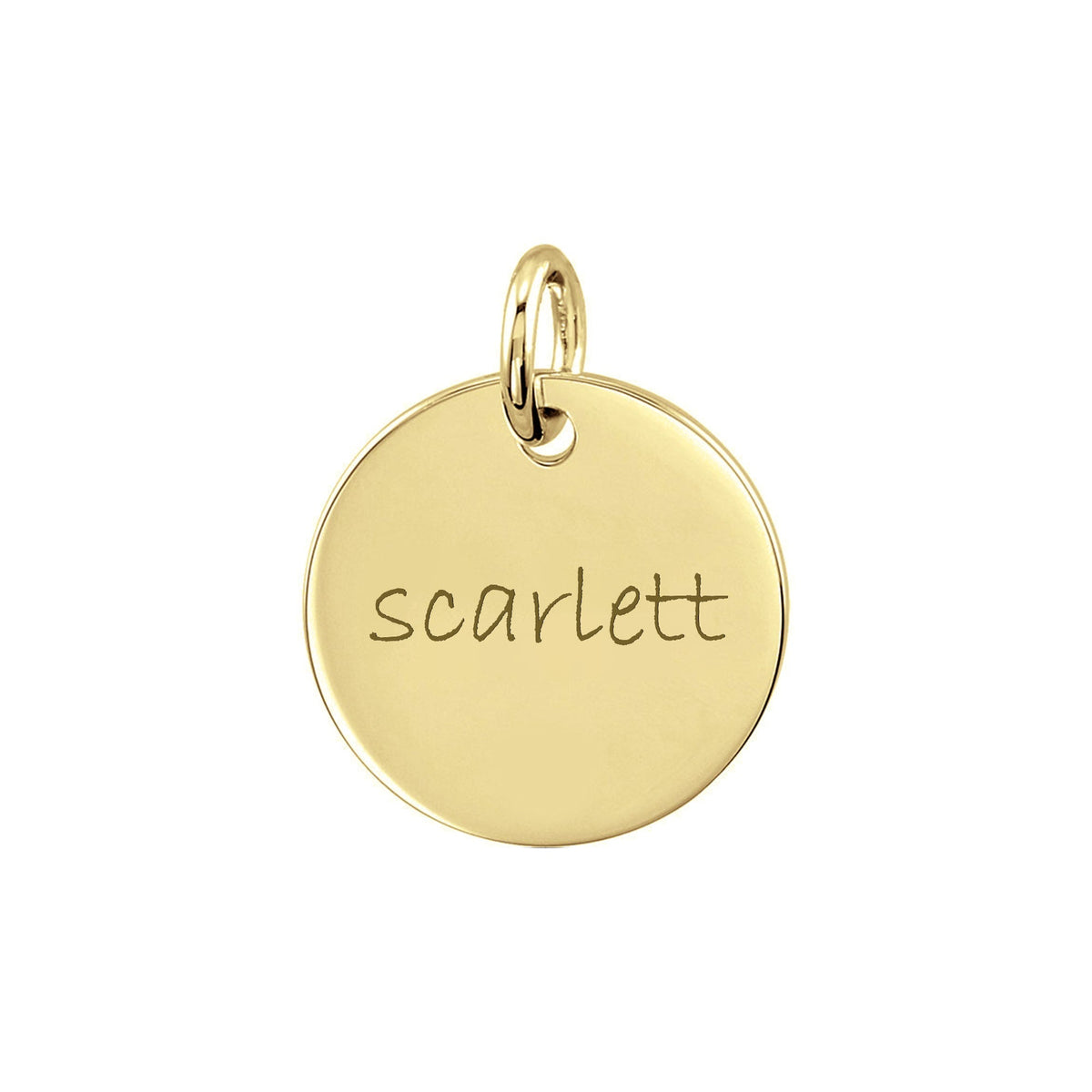 Personalized Small Disc Pendant