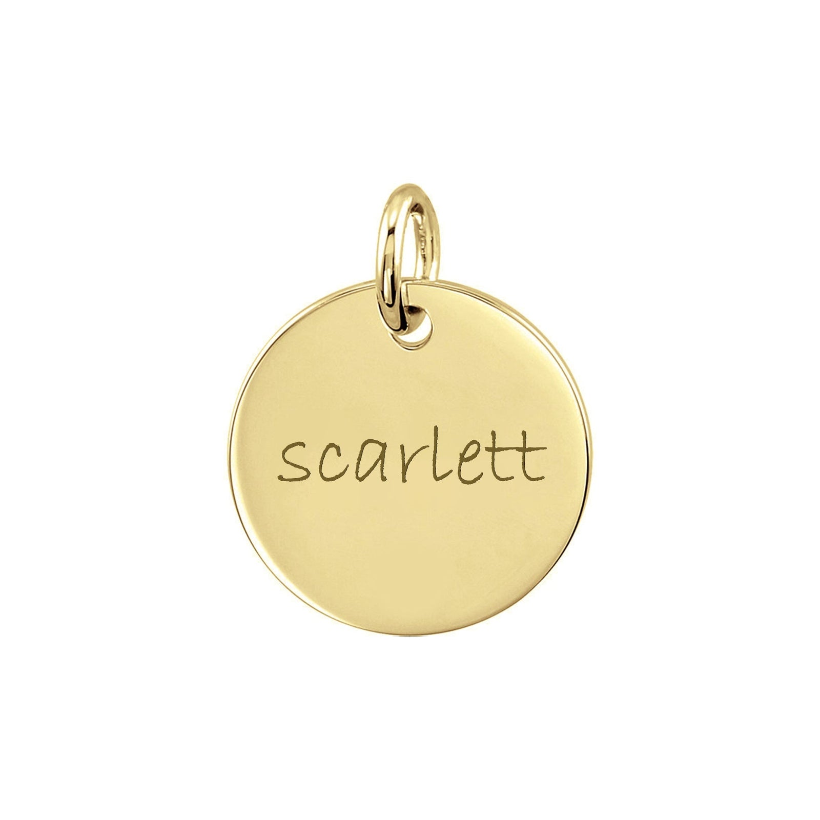 Personalized Small Disc Pendant