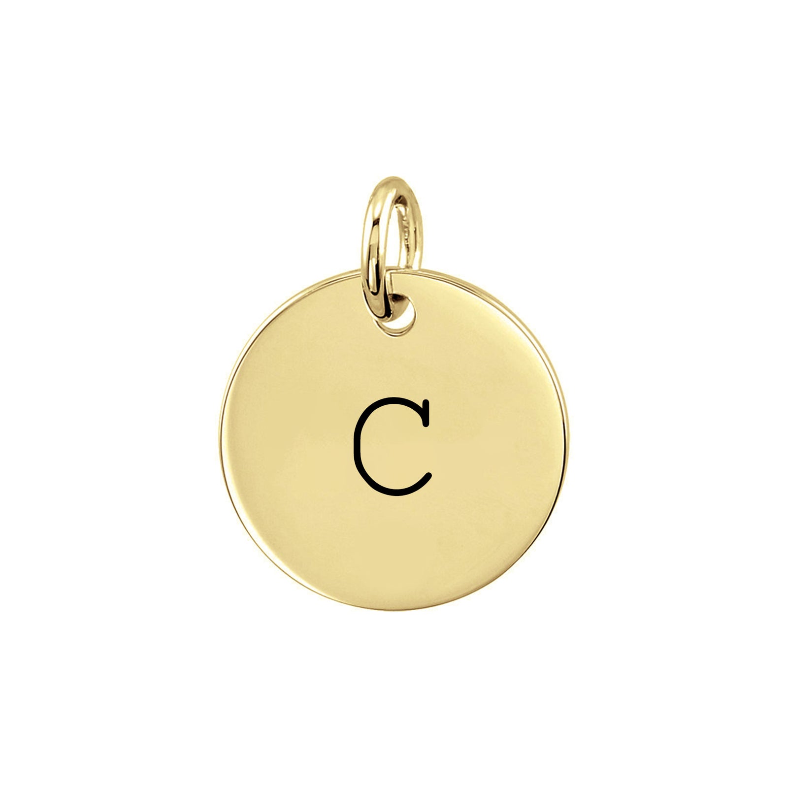 Personalized Initial Disc Pendant