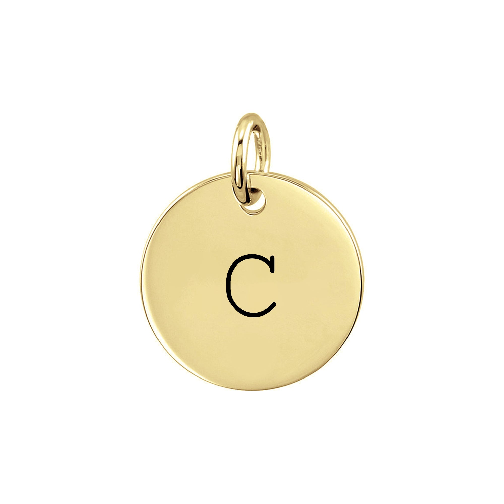 Personalized Initial Disc Pendant