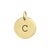 Personalized Initial Disc Pendant