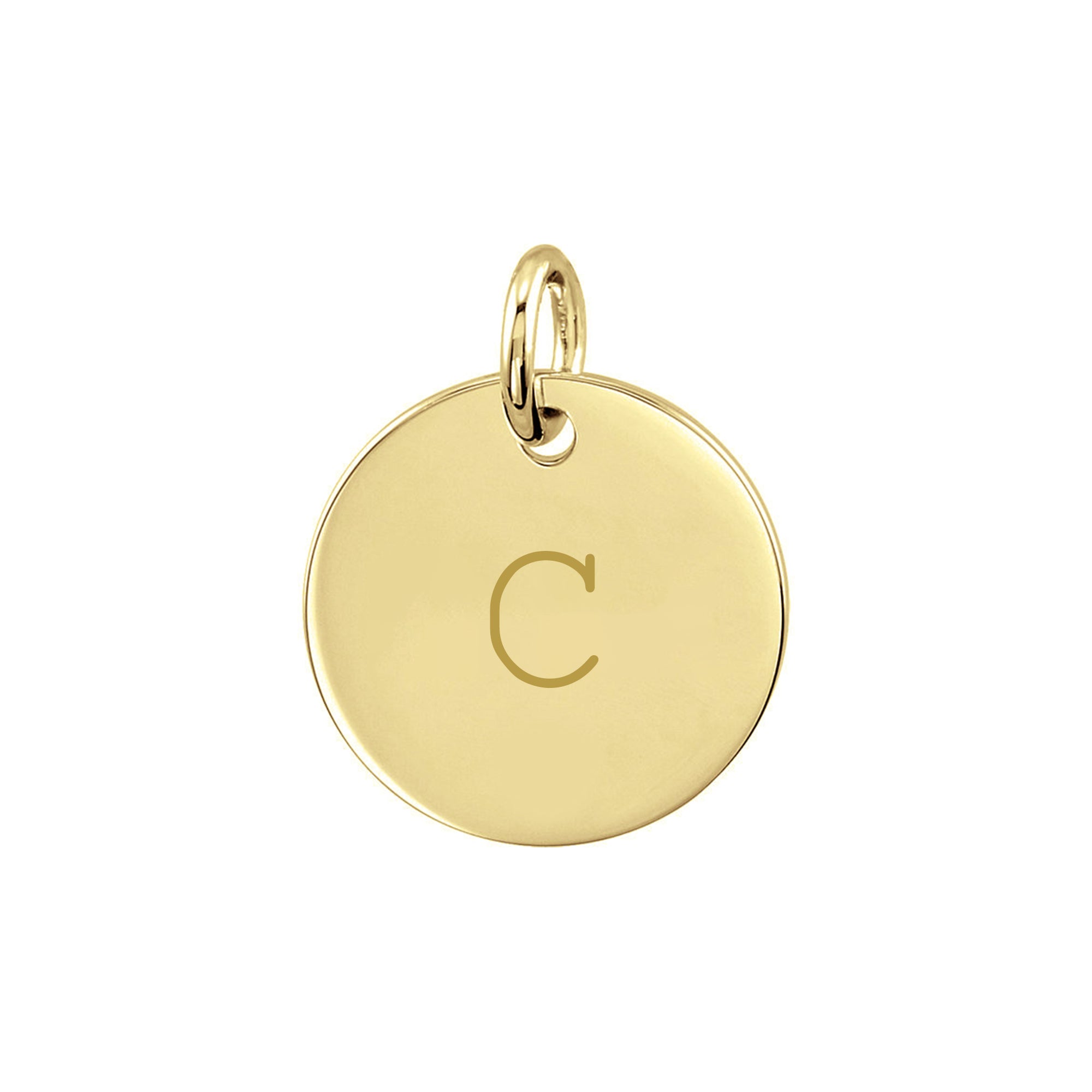 Personalized Initial Disc Pendant