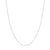 14K White Gold 1.50mm Solid Diamond Cut Rope Chain with Lobster Lock