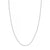 14K White Gold 2.00mm Solid Diamond Cut Rope Chain with Lobster Lock