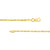 14K Yellow Gold 2.00mm Solid Diamond Cut Rope Chain with Lobster Lock