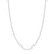 14K White Gold 3.00mm Solid Diamond Cut Rope Chain with Lobster Lock