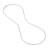 14K White Gold 3.00mm Solid Diamond Cut Rope Chain with Lobster Lock