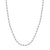 14K White Gold 4.50mm Solid Diamond Cut Rope Chain with Lobster Lock