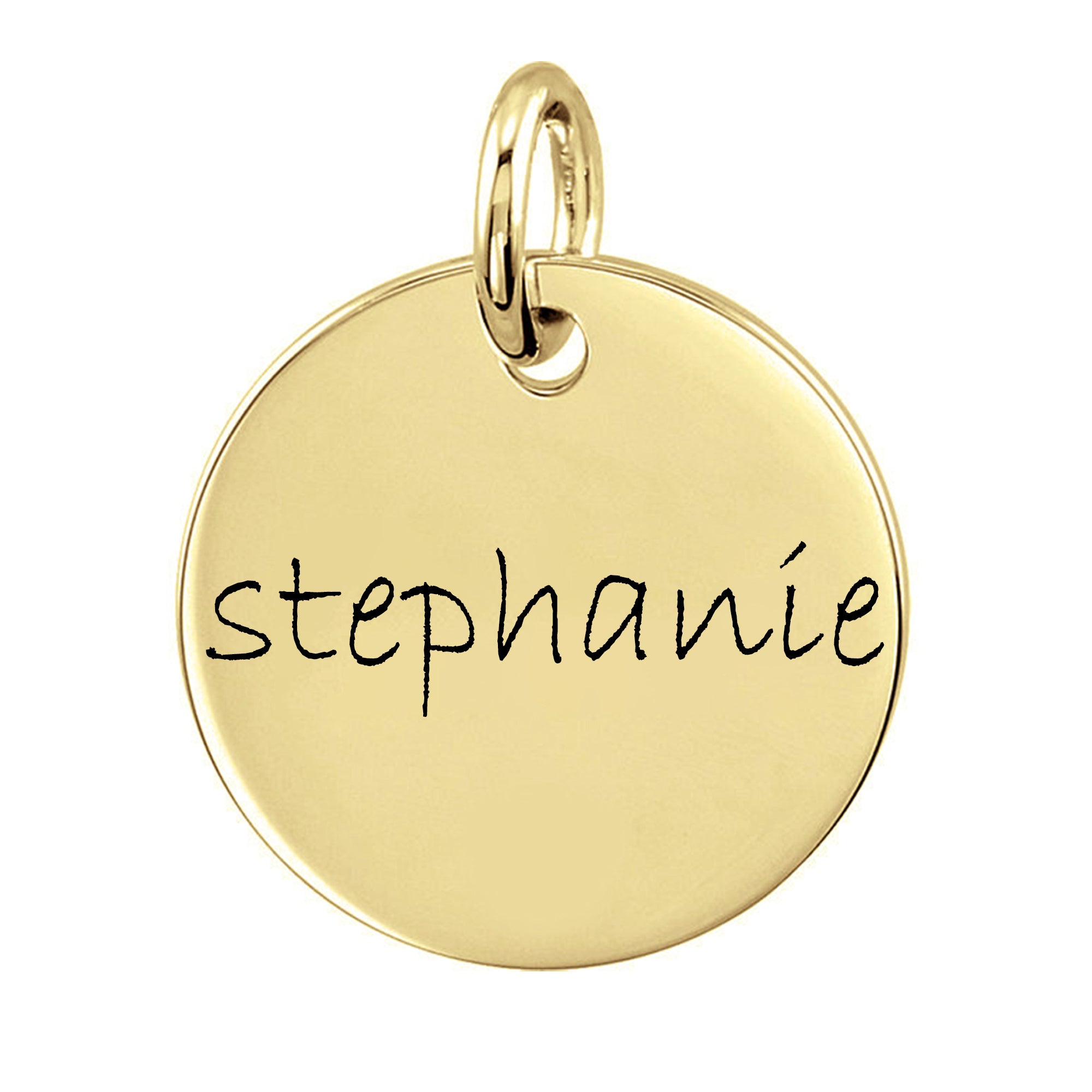 Personalized Extra Large Disc Pendant