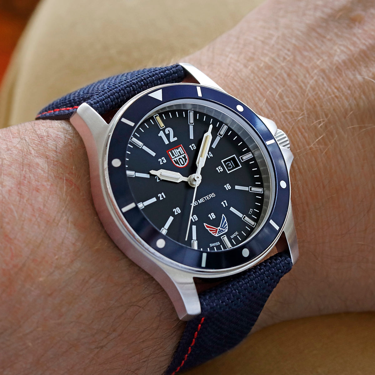 Luminox x Volition America Blue Valor Series 0913.VOL