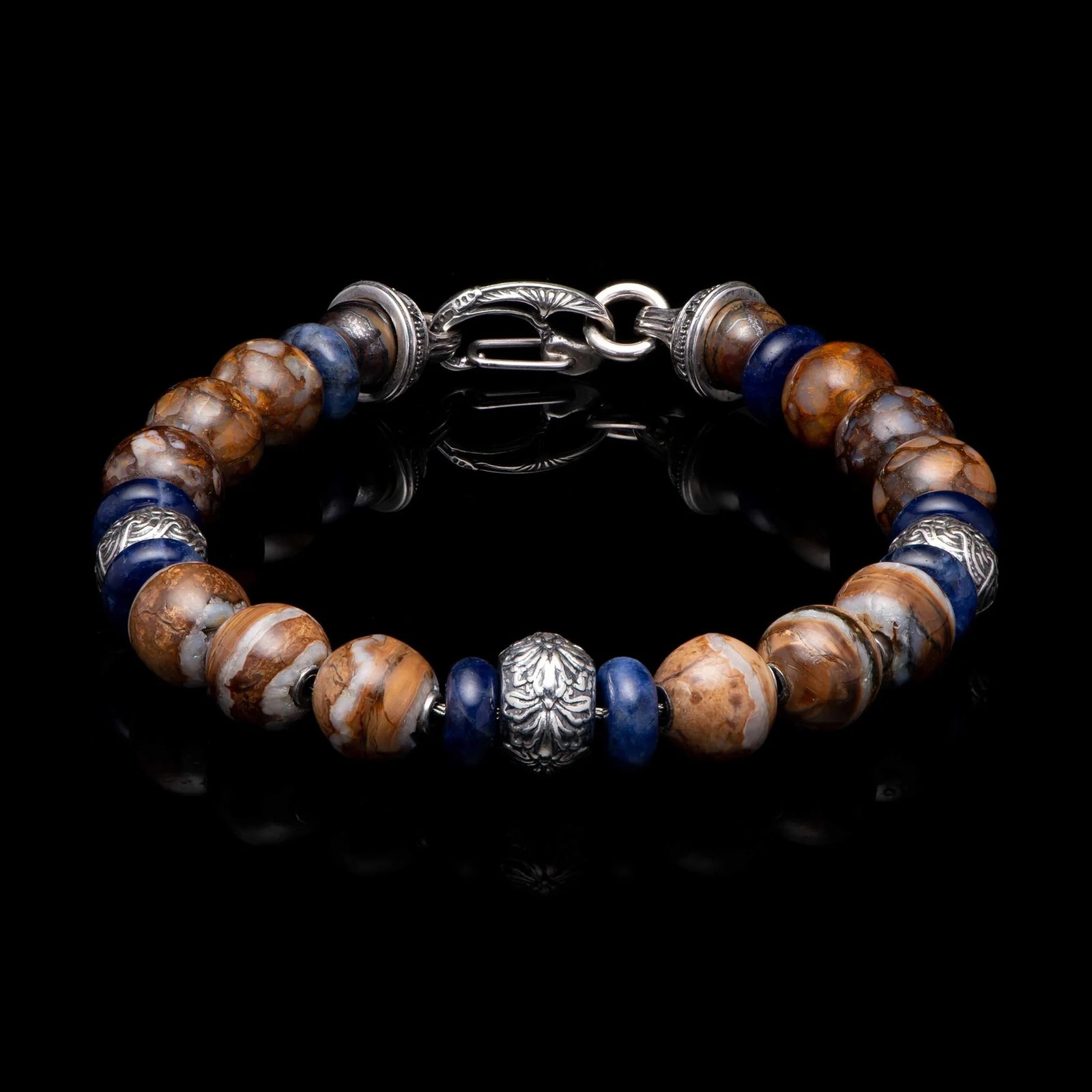 William Henry Sand and Sea Beaded Bracelet
