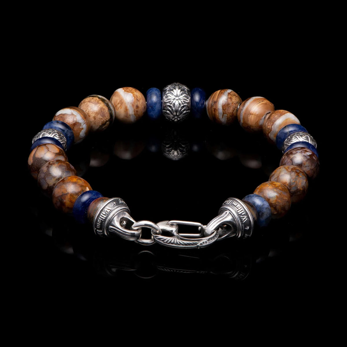 William Henry Sand and Sea Beaded Bracelet