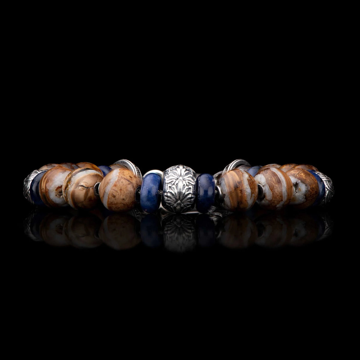 William Henry Sand and Sea Beaded Bracelet