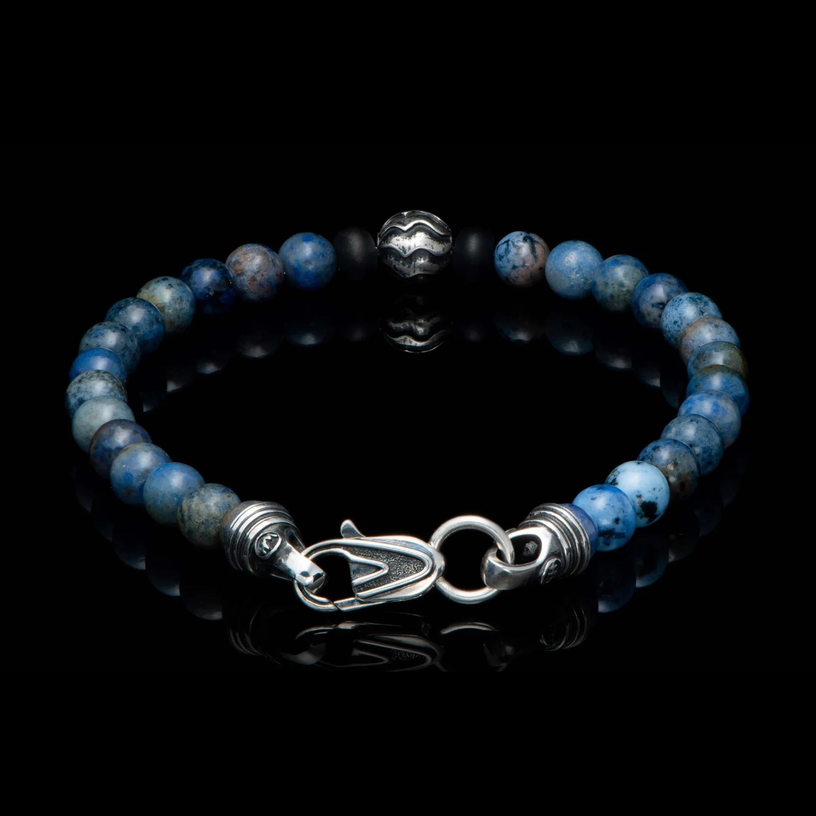 William Henry Brookings Dumortierite Beaded Bracelet