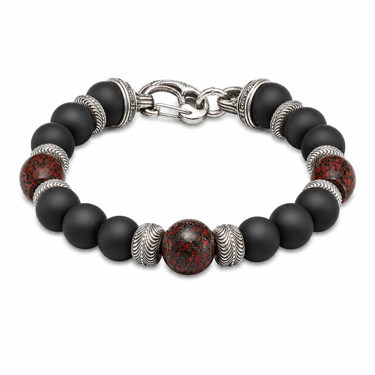 William Henry Magma Beaded Bracelet