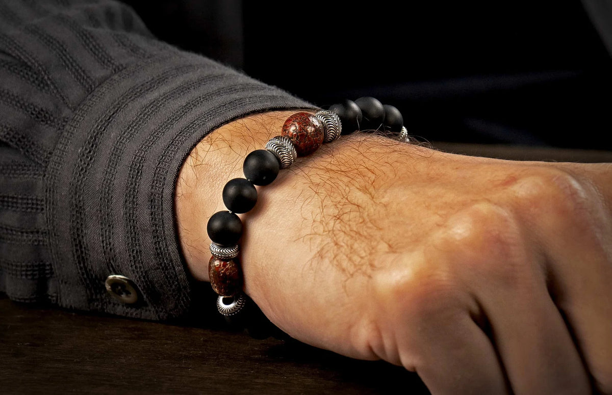 William Henry Magma Beaded Bracelet