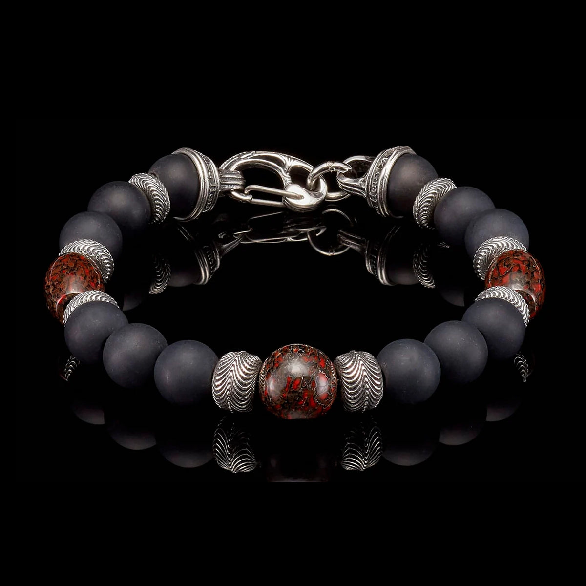 William Henry Magma Beaded Bracelet
