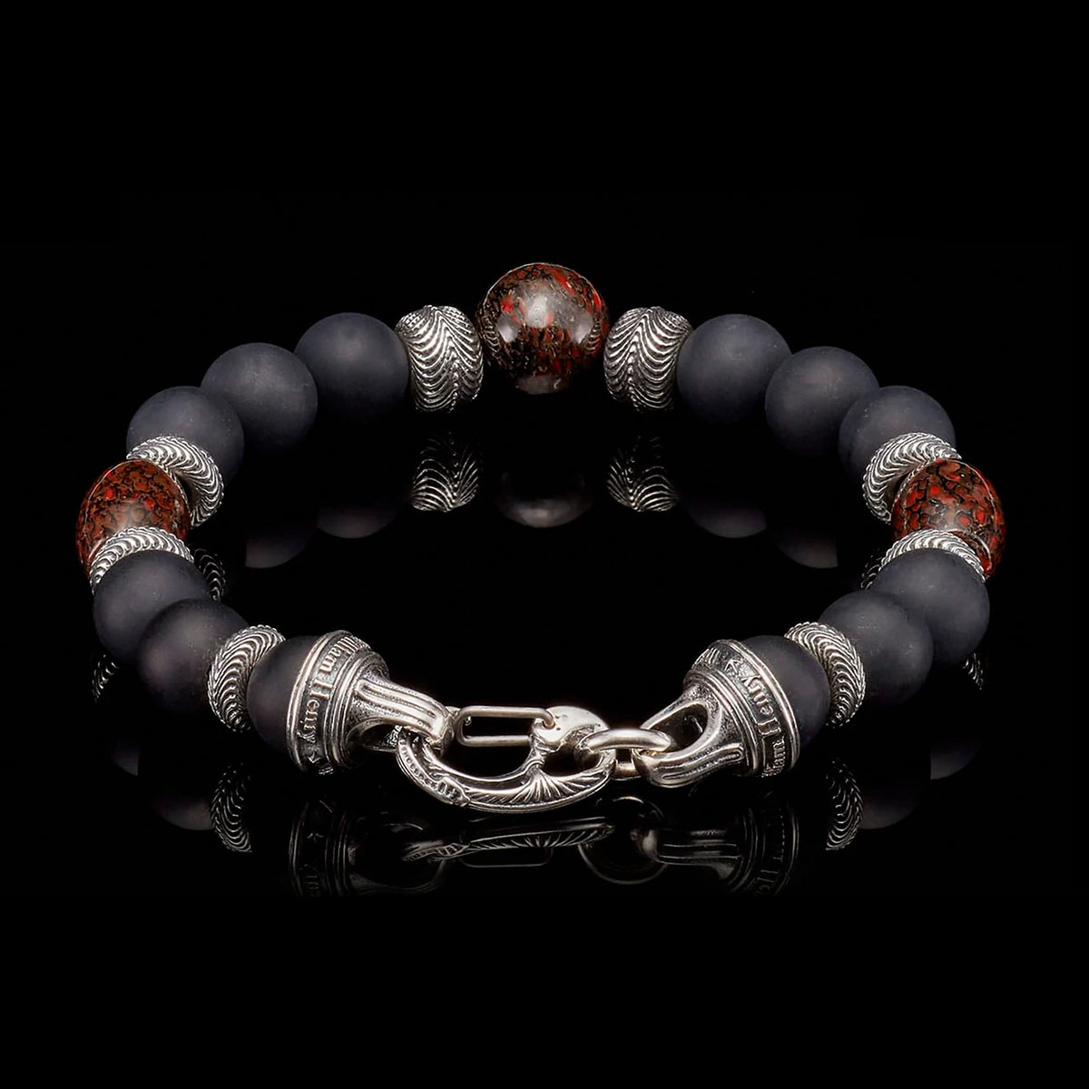 William Henry Magma Beaded Bracelet