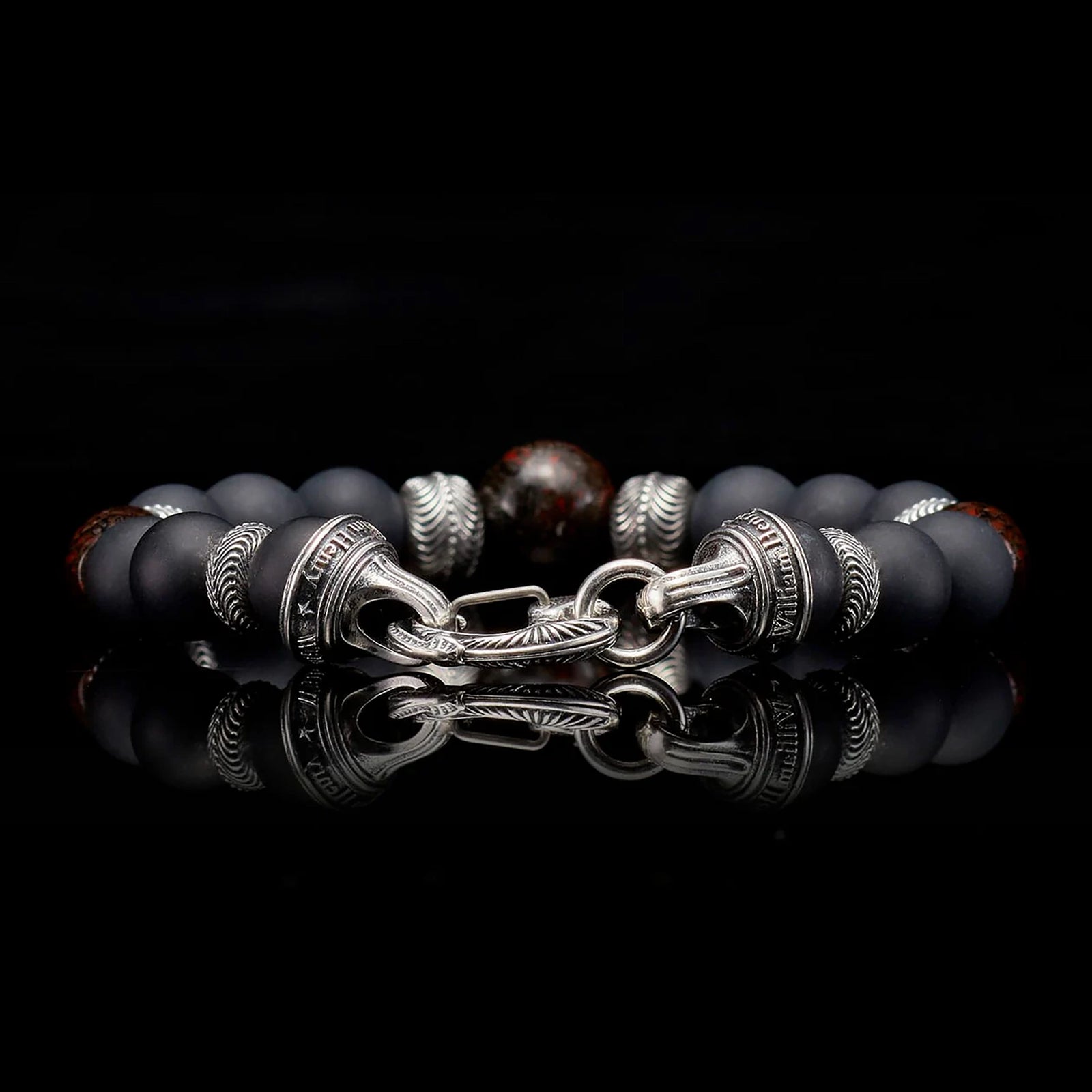 William Henry Magma Beaded Bracelet