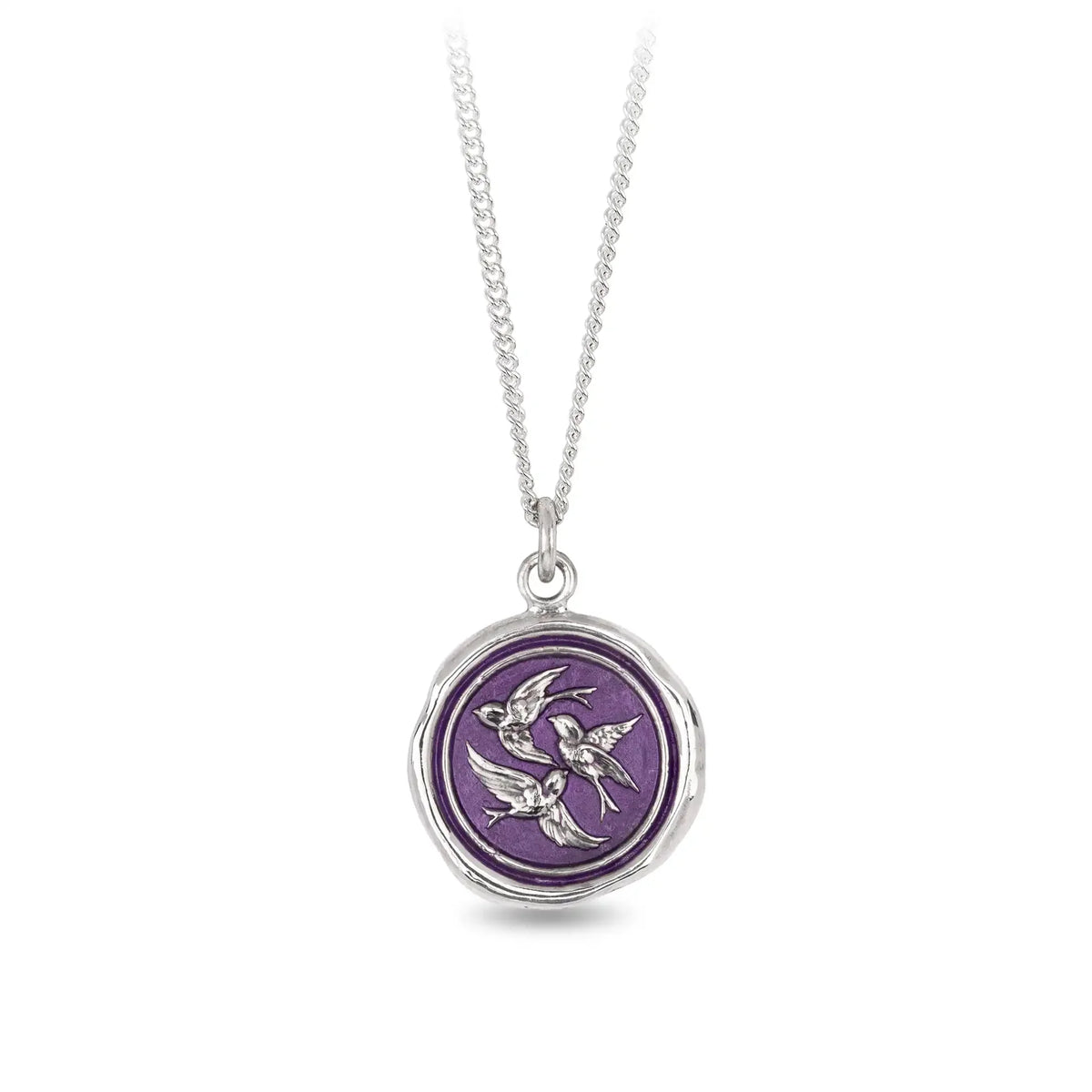 Birds of a Feather (Mystic Violet) Talisman Necklace