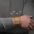 8mm 18K Gold Plated Stainless Steel Miami Cuban Chain 8.0" Bracelet BR15011GP-0880
