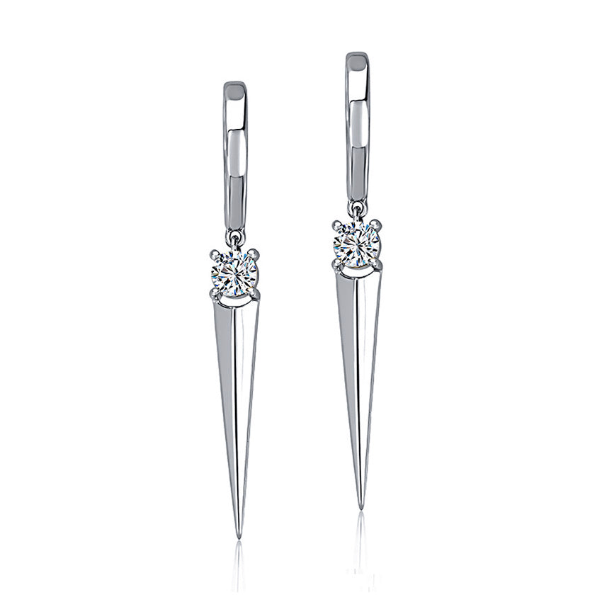 A. Jaffe 14K White Gold 0.15cttw. Diamond Drop Earrings