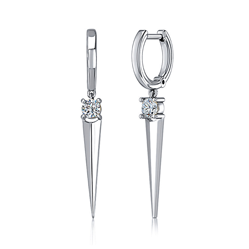 A. Jaffe 14K White Gold 0.15cttw. Diamond Drop Earrings