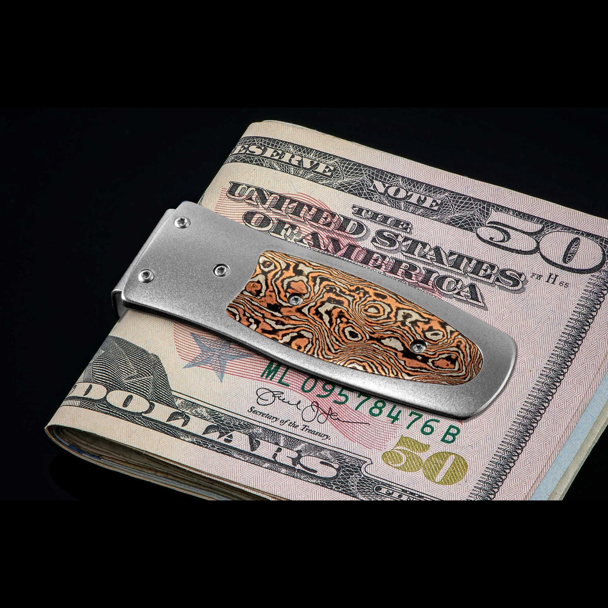 William Henry M4 Raindrops Money Clip