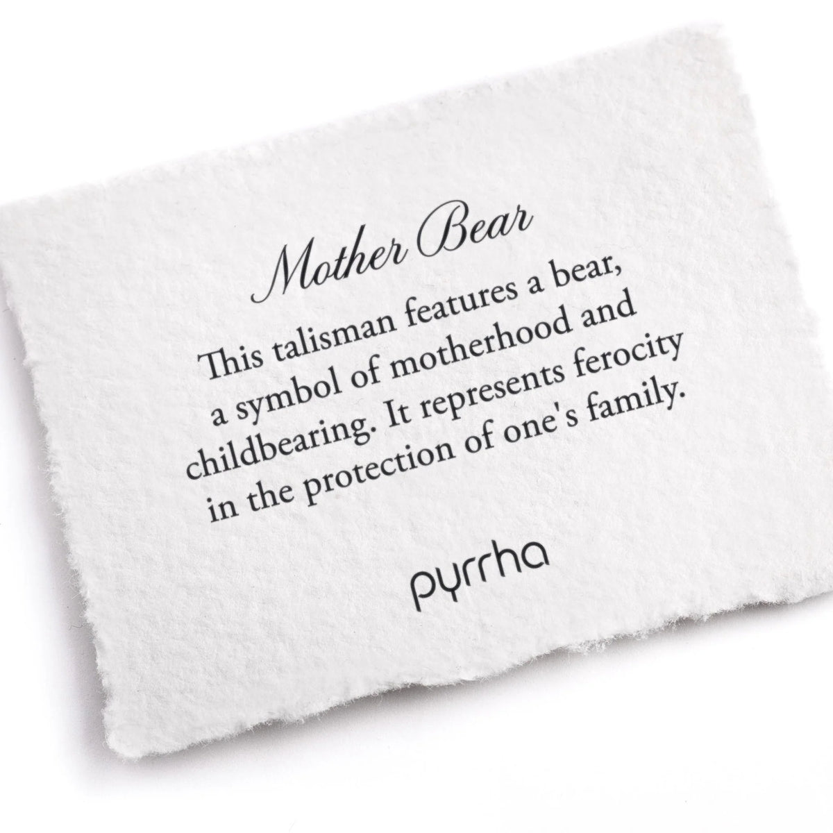 Mother Bear (Mystic Violet) Talisman Necklace