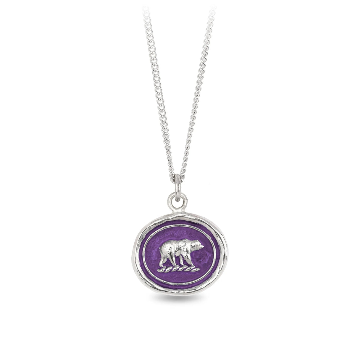 Mother Bear (Mystic Violet) Talisman Necklace