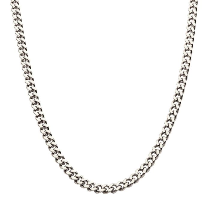 6mm Stainless Steel Miami Cuban Chain 22&quot; NK15006-22