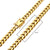 6mm 18K Gold Plated Stainless Steel Miami Cuban Chain 20" NK15006GP-20