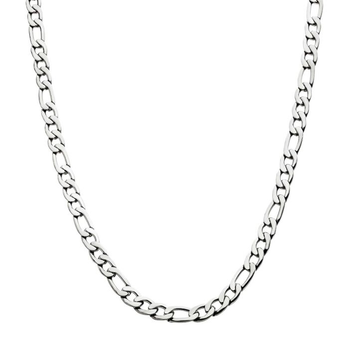 6mm Stainless Steel Figaro Chain 22&quot; NSTC0206-22