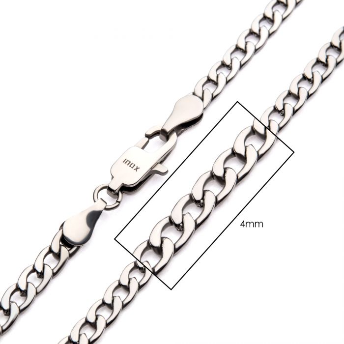 4mm Stainless Steel Classic Curb Chain 20" NSTC1604-20