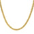 6mm 18K Gold Plated Stainless Steel Miami Cuban 22" Chain With Precision Set Cubic Zirconia Box Clasp NSTC2106-22GP