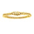 6mm 18K Gold Plated Stainless Steel Miami Cuban 8" Chain Bracelet With Precision Set Cubic Zirconia Box Clasp NSTC2106-8GP