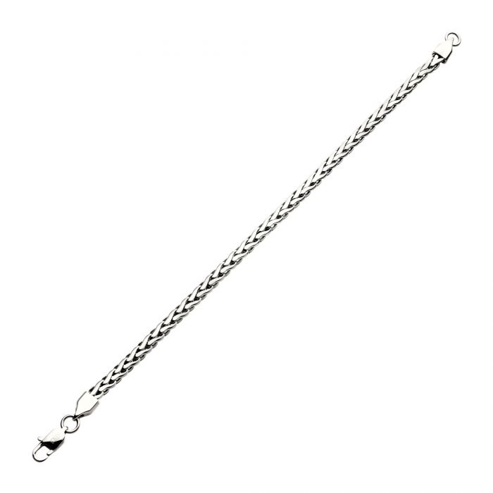 5mm Stainless Steel High Polish Spiga Chain 8.0" Bracelet NSTC2405-800