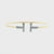 14K Yellow & White Gold 0.24cttw. Diamond "T" Flexible Cuff Bracelet