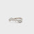 18K White Gold 0.57cttw. Pear & Marquise Diamond Fashion Ring