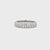 14K White Gold 1.00cttw. Diamond Double Row Classic Prong Straight Fashion Band